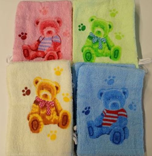 Kinder-Waschhandschuh Bär