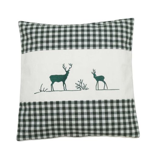 Zirbenkissen Zweig rot mit Zirbenspänen