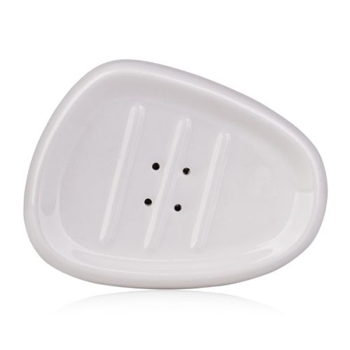 Seifenablage aus Keramik weiss