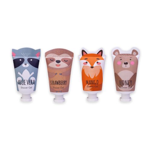 Duschgel ANIMALS 1 in Tube mit Ohren, 30 ml